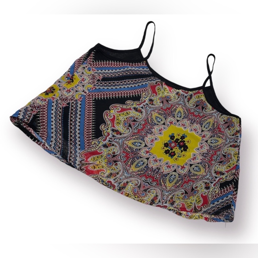 Sans Souci Cropped Floral Print Tank Top - Picture 7 of 8